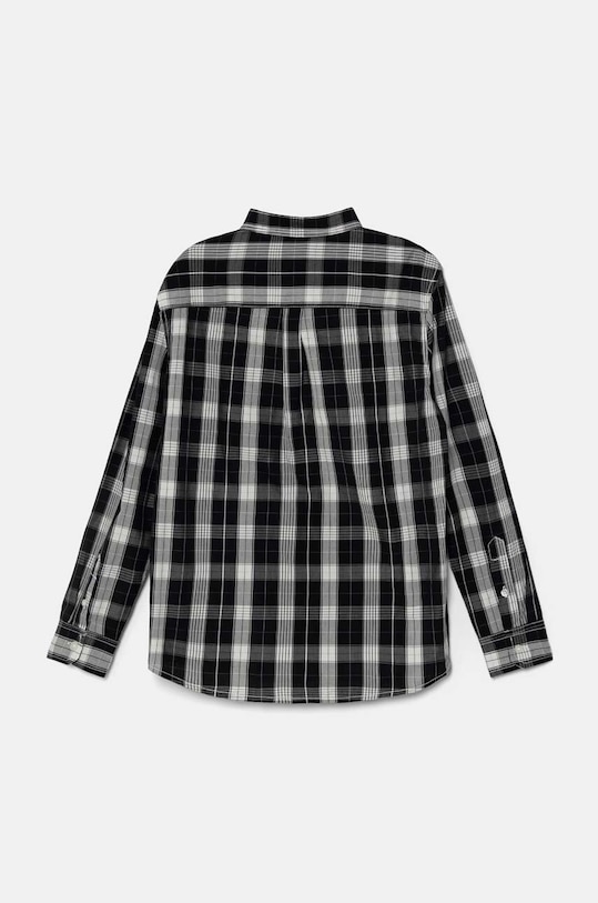 Παιδικό βαμβακερό πουκάμισο United Colors of Benetton 54AZCQ00R.G.Seaso.9BYH μαύρο AW24