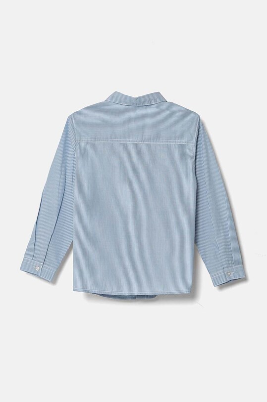 United Colors of Benetton camicia di cotone per neonato 54AZGQ00J.P.Seaso.9BYH blu AW24