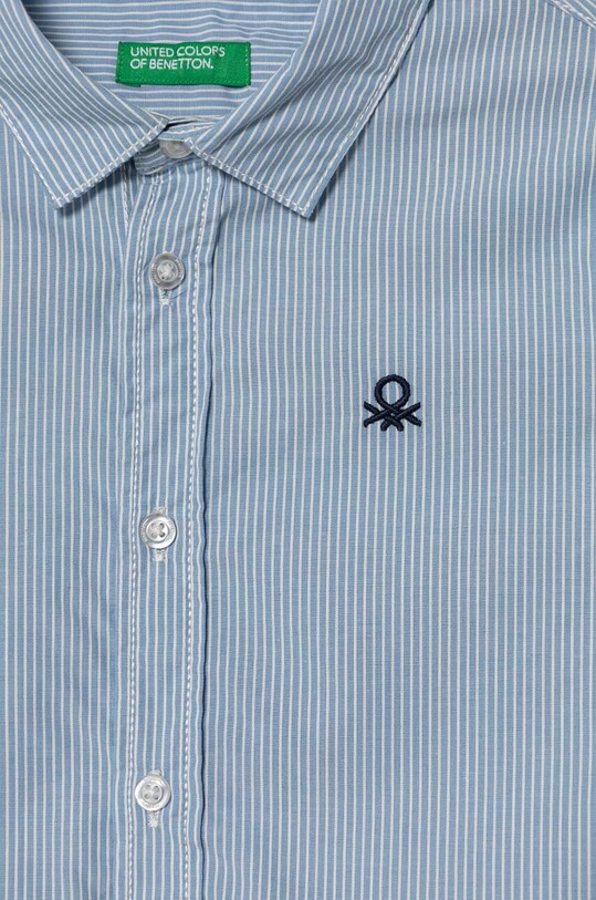 BIMBO United Colors of Benetton camicia di cotone per neonato 54AZGQ00J.P.Seaso.9BYH blu