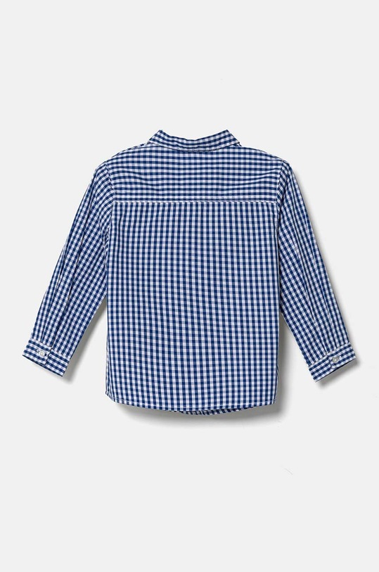 Μωρό βαμβακερό πουκάμισο United Colors of Benetton 54AZGQ00J.P.Seaso.9BYH σκούρο μπλε AW24