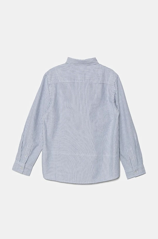 Παιδικό βαμβακερό πουκάμισο United Colors of Benetton 547NCQ03D.G.Seasonal μπλε AW24