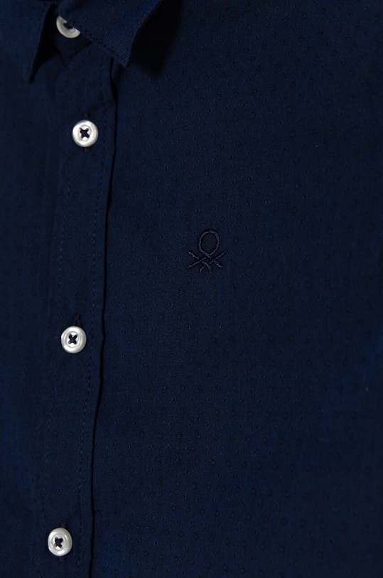 Αγορίστικα Παιδικό βαμβακερό πουκάμισο United Colors of Benetton 5DGXGQ00I.P.Seasonal σκούρο μπλε