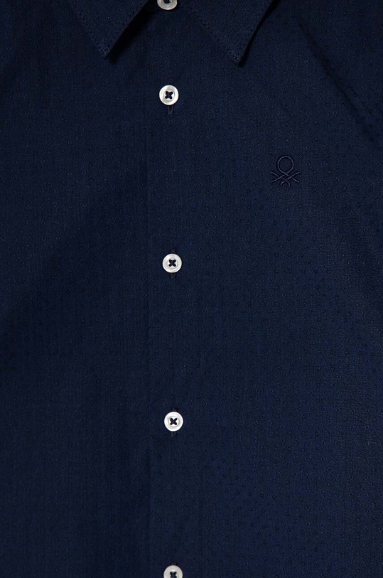 Хлопчик Дитяча бавовняна сорочка United Colors of Benetton 5DGXCQ00T.G.Seasonal темно-синій