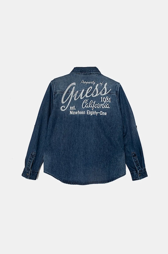 Dječja traper jakna Guess L4BH08.D4EU0.9BYH mornarsko plava AW24