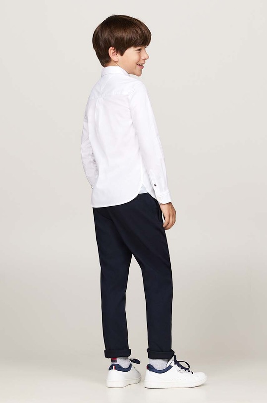 Tommy Hilfiger koszula bawełniana dziecięca KB0KB09262.9BYH.98.122 biały