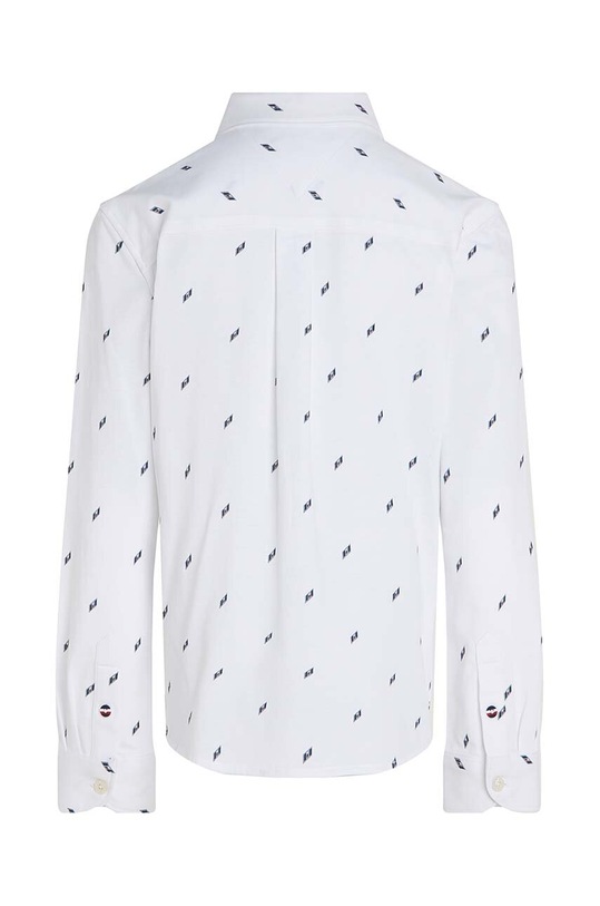 Chłopiec Tommy Hilfiger koszula bawełniana dziecięca KB0KB09267.9BYH.128.176 biały