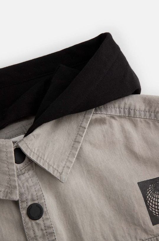 Chłopiec Coccodrillo koszula bawełniana dziecięca ZC4136401WBJ szary