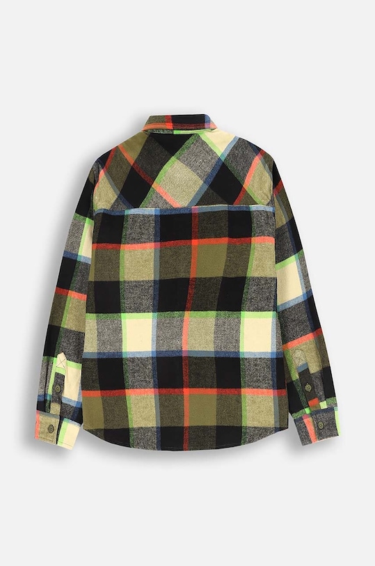 Coccodrillo koszula bawełniana dziecięca ZC4136101GBJ brązowy AW24