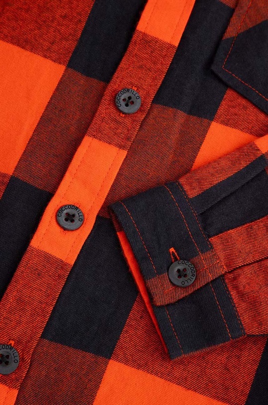 Coccodrillo koszula bawełniana dziecięca czerwony ZC4136102GBJ