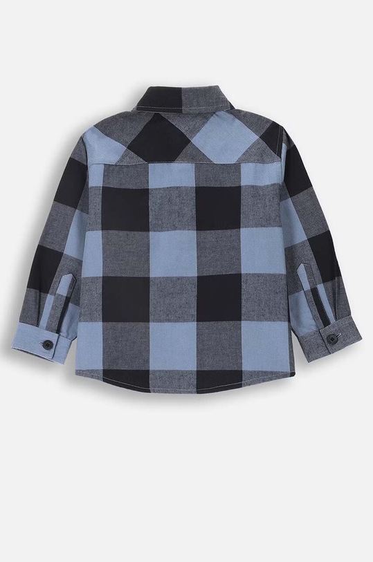 Dětská bavlněná košile Coccodrillo ZC4136102GBJ modrá AW24