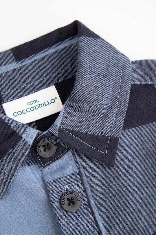 CHLAPEC Dětská bavlněná košile Coccodrillo ZC4136102GBJ modrá