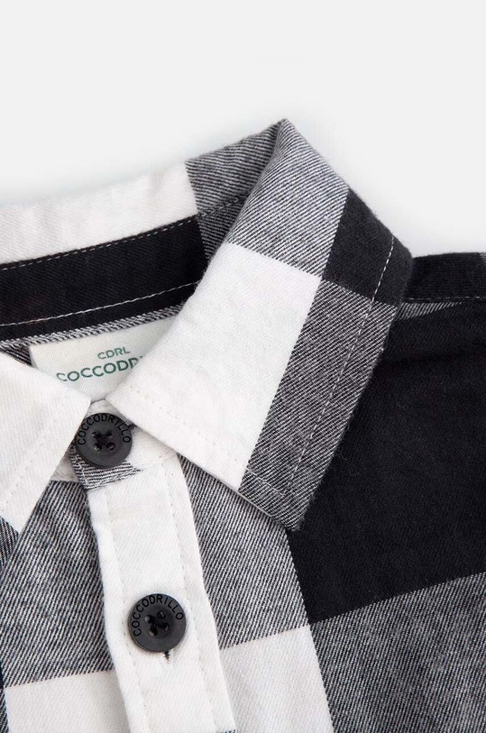 CHLAPEC Dětská bavlněná košile Coccodrillo ZC4136102GBK bílá
