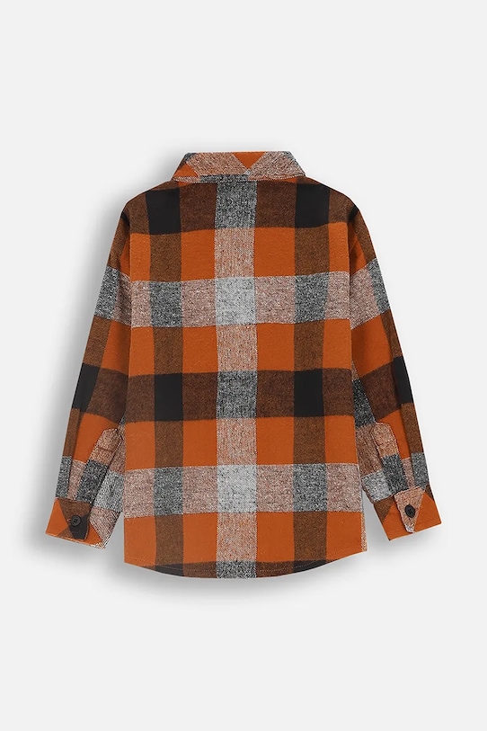 Detská bavlnená košeľa Coccodrillo ZC4136101BBN žltá AW24