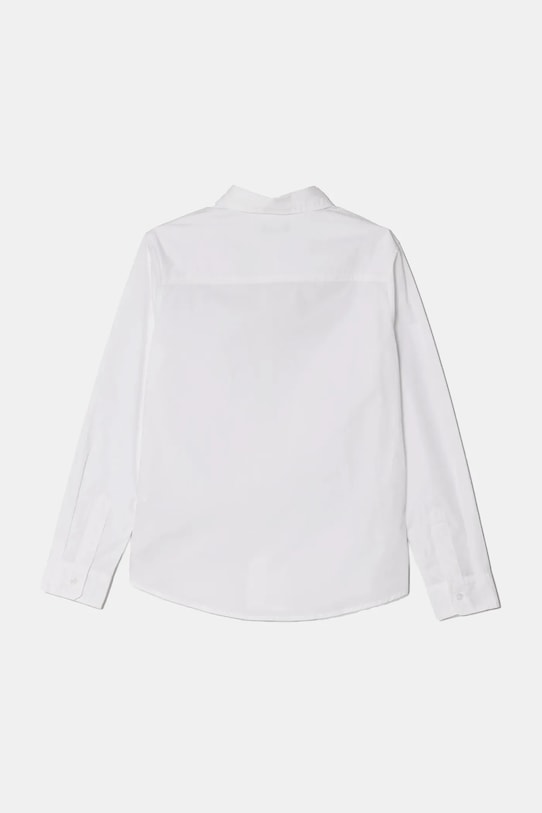 Παιδικό βαμβακερό πουκάμισο United Colors of Benetton 59UXCQ03M.G.Seasonal λευκό AW24