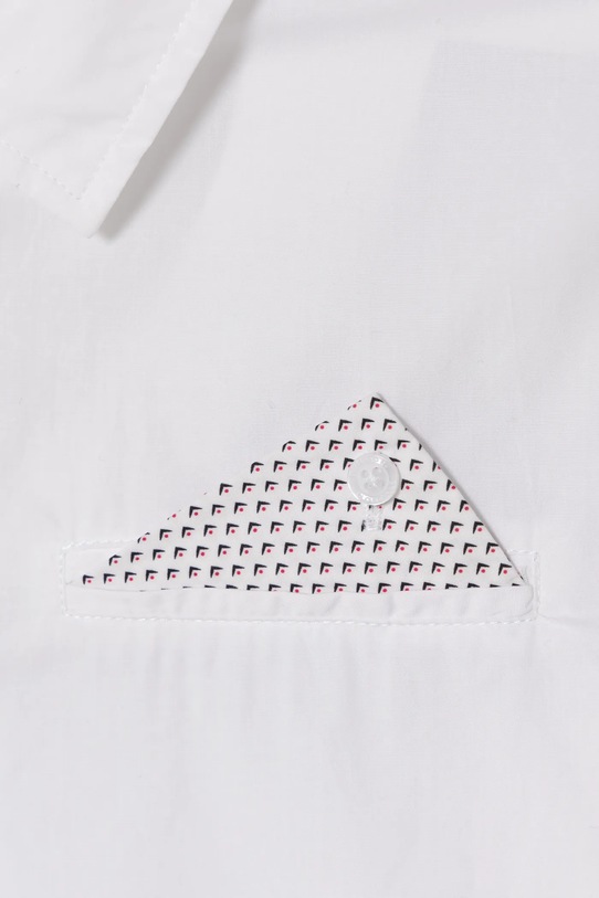 Αγορίστικα Παιδικό βαμβακερό πουκάμισο United Colors of Benetton 59UXCQ03M.G.Seasonal λευκό