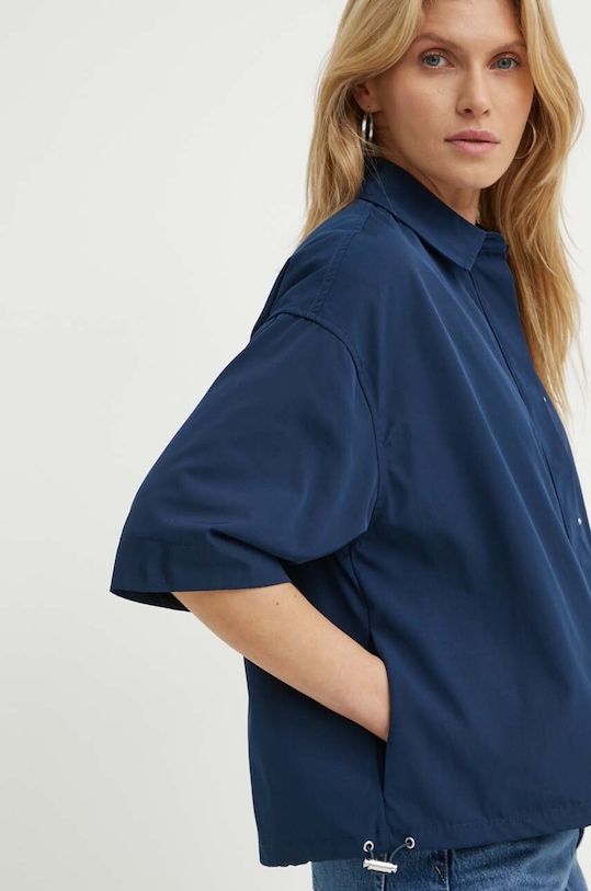 Košeľa Samsoe Samsoe SALULU relaxed tmavomodrá F24200094