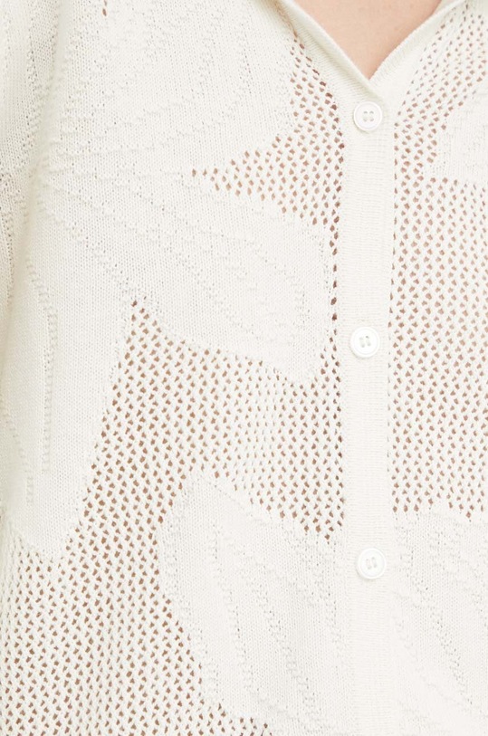 Samsoe Samsoe cardigan din amestec de lana SACONA F24200034 bej