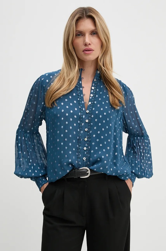 Риза Bruuns Bazaar DietesBBLillys shirt стандартна син BBW4042