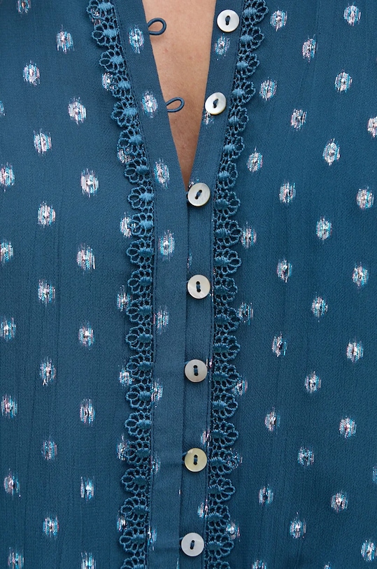 Πουκάμισο Bruuns Bazaar DietesBBLillys shirt BBW4042 μπλε