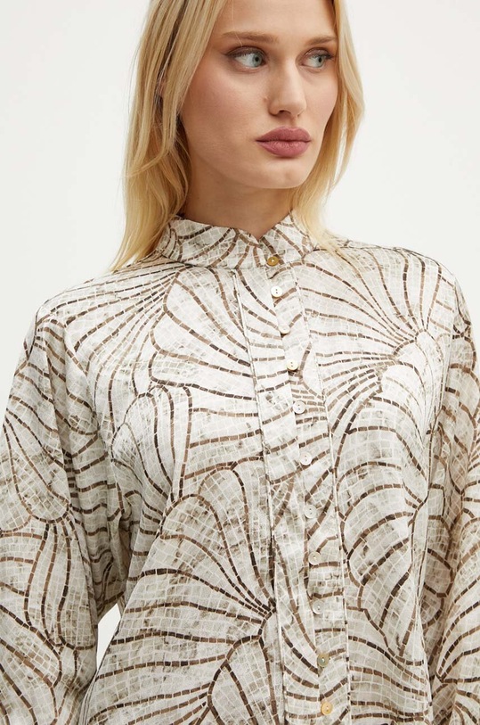 Bruuns Bazaar koszula AcaciaBBMeras shirt beżowy BBW4179
