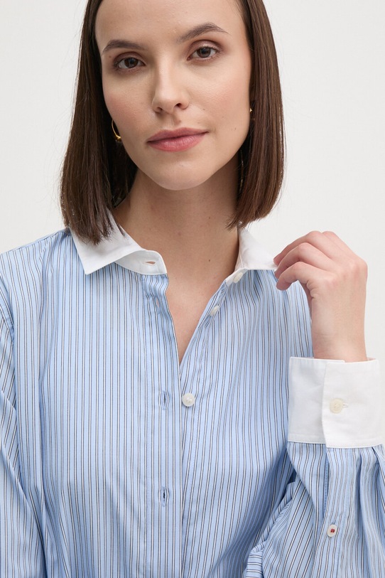 Tommy Hilfiger koszula bawełniana niebieski WW0WW42274