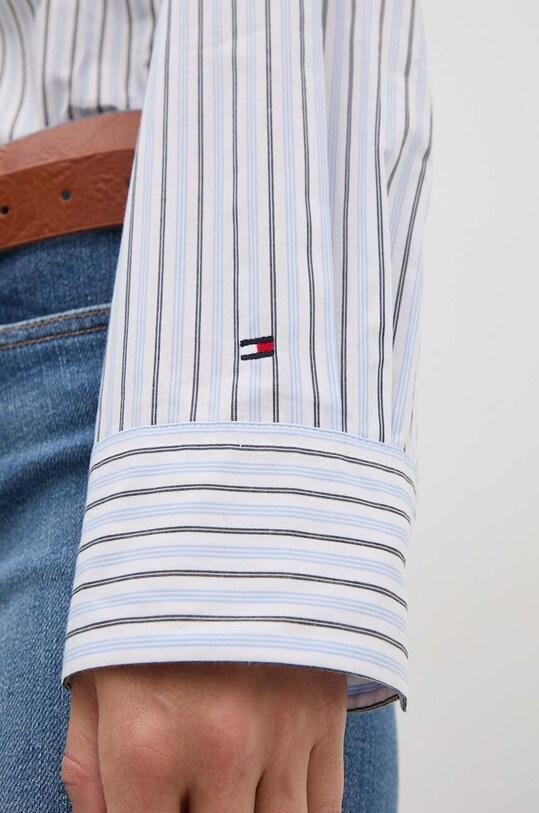 Bavlnená košeľa Tommy Hilfiger WW0WW42274 modrá