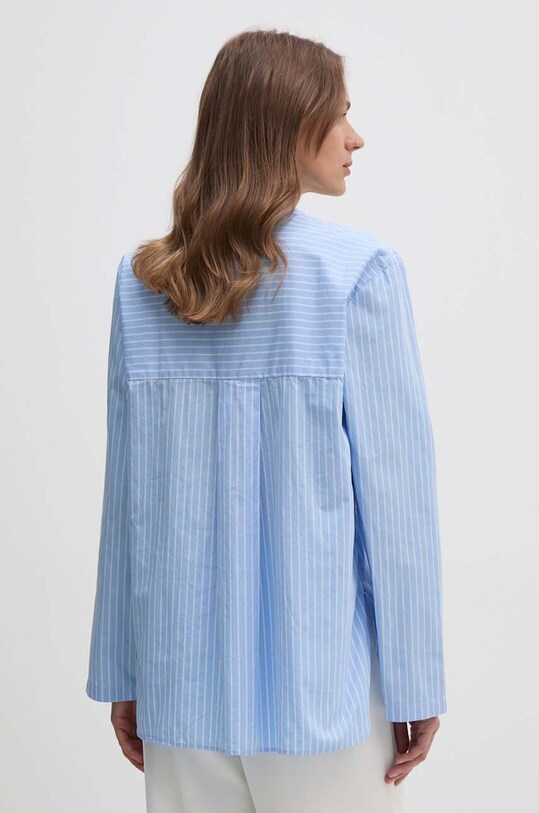 Odzież Tommy Hilfiger koszula bawełniana WW0WW42276 niebieski