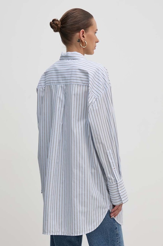 Odzież Tommy Hilfiger koszula bawełniana WW0WW42592 niebieski