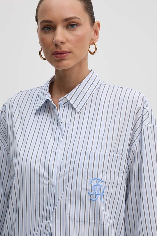 Tommy Hilfiger koszula bawełniana niebieski WW0WW42592