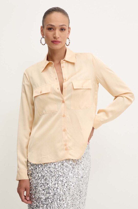 Сорочка Patrizia Pepe casual бежевий 8C0715.A051