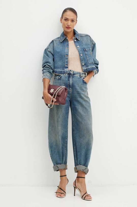 Traper košulja Patrizia Pepe 8C0721.D1WZB plava AW24