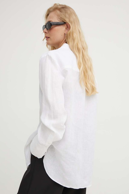 Îmbrăcăminte A.L.C. camasa de in Aiden 5TOPS01649 alb