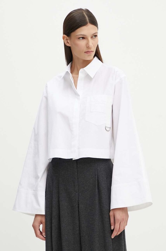 Iceberg koszula bawełniana bawełna biały G011.0115