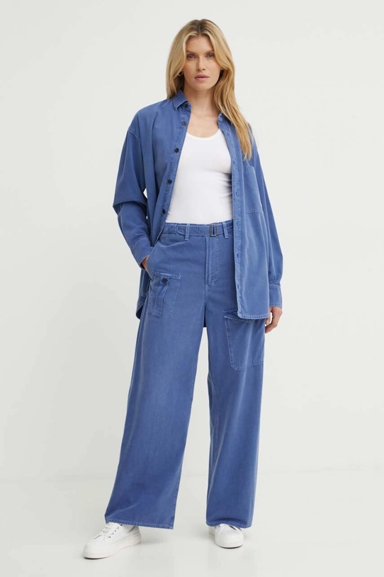 Rifľová košeľa G-Star Raw D24344.D295 modrá AW24