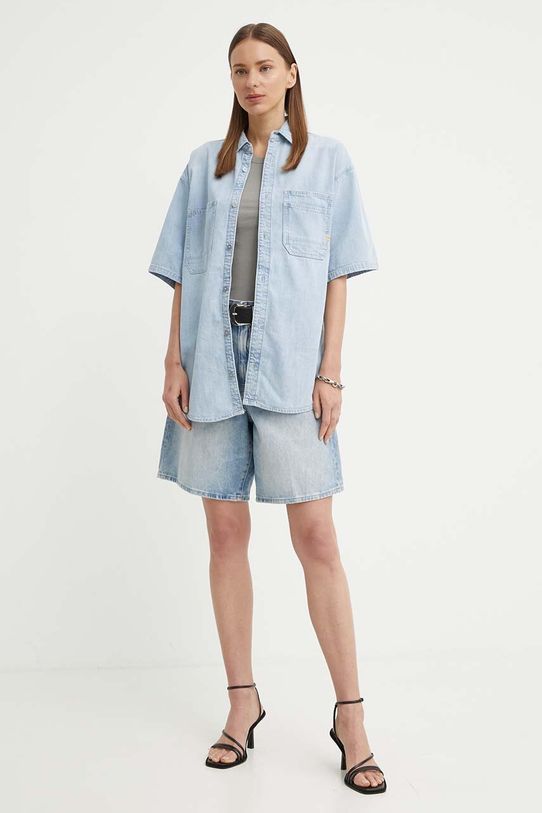 Džínová košile G-Star D24882.D252 modrá AW24