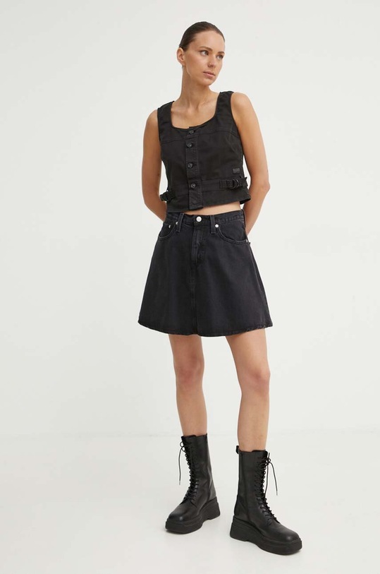 Džínová vesta G-Star D24377.C106 černá AW24
