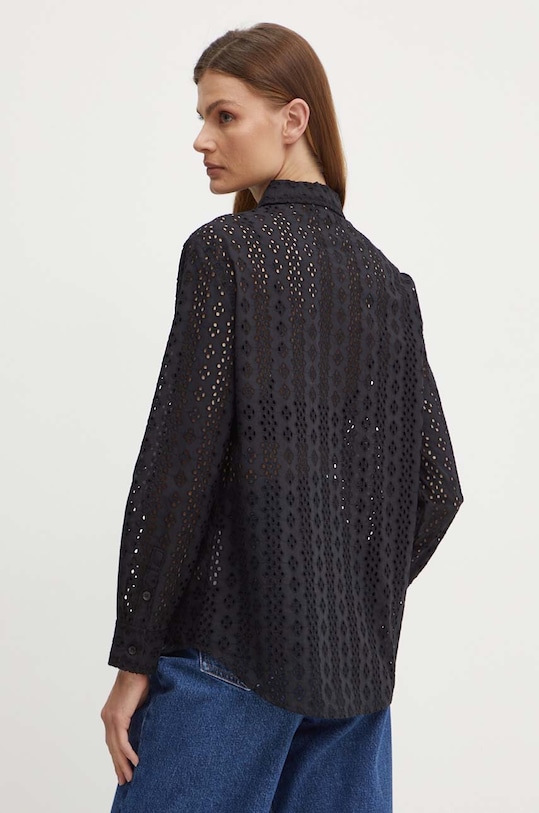 Odzież Dkny koszula bawełniana DJ4W2004 czarny