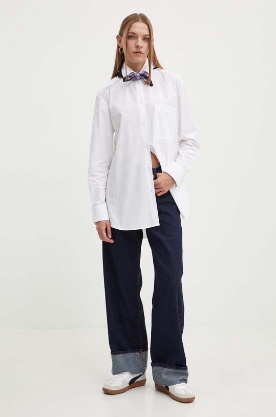 HUGO camasa din bumbac 50518003 alb AW24