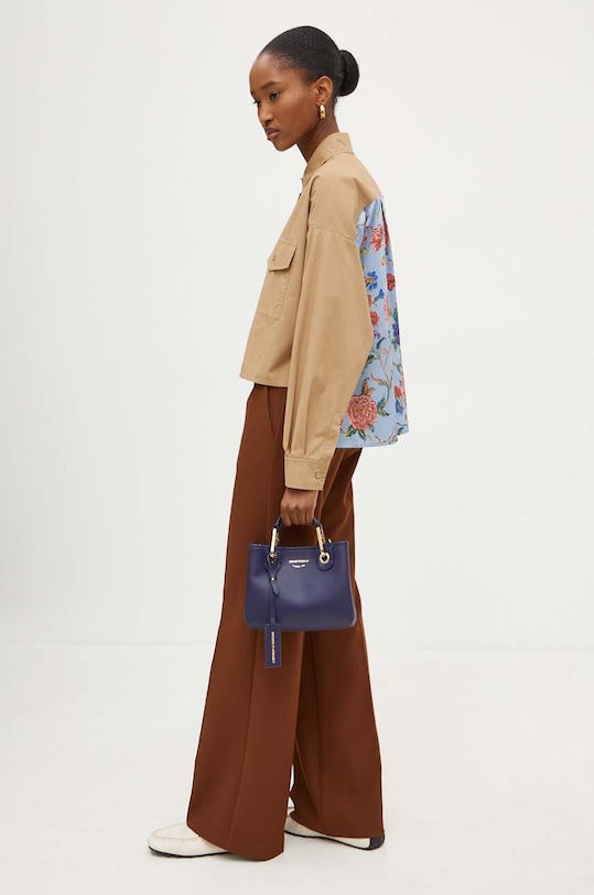 Weekend Max Mara koszula wzorzyste beżowy 2425116041600