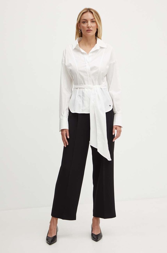 Weekend Max Mara koszula bawełniana 2425116071600 biały AW24