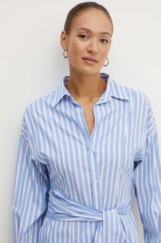 Weekend Max Mara koszula bawełniana niebieski 2425116071600