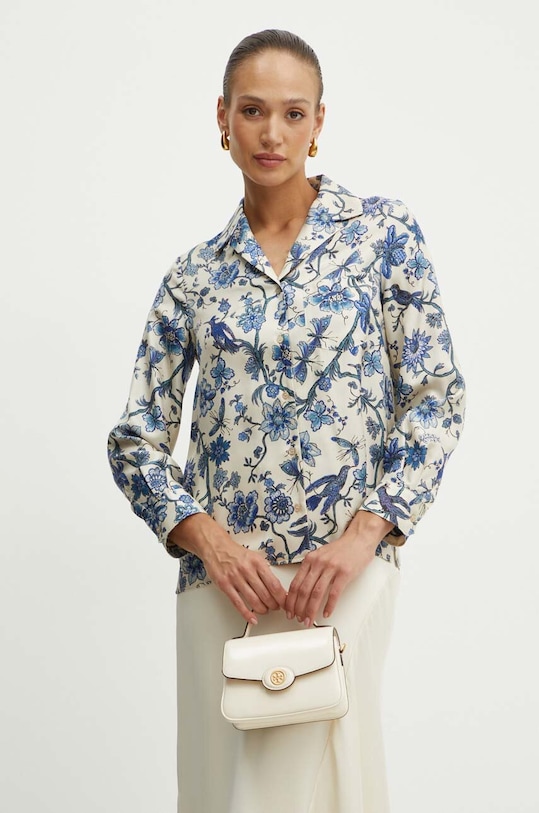 Weekend Max Mara koszula jeansowa regular niebieski 2425116081600