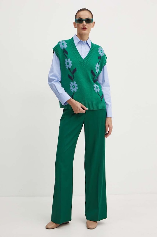 Weekend Max Mara koszula bawełniana 2425116111600 niebieski AW24