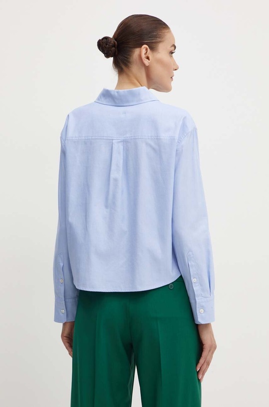 Odzież Weekend Max Mara koszula bawełniana 2425116111600 niebieski