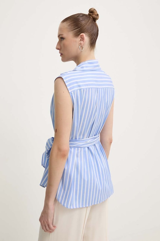 Odzież Weekend Max Mara koszula bawełniana 2425116121600 niebieski