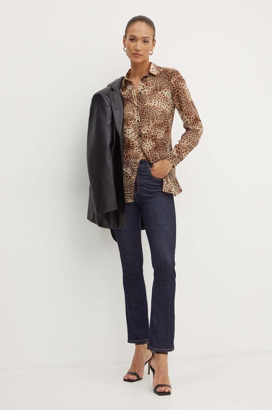 Guess koszula CLOUIS W4YH65.WDW82 brązowy AW24