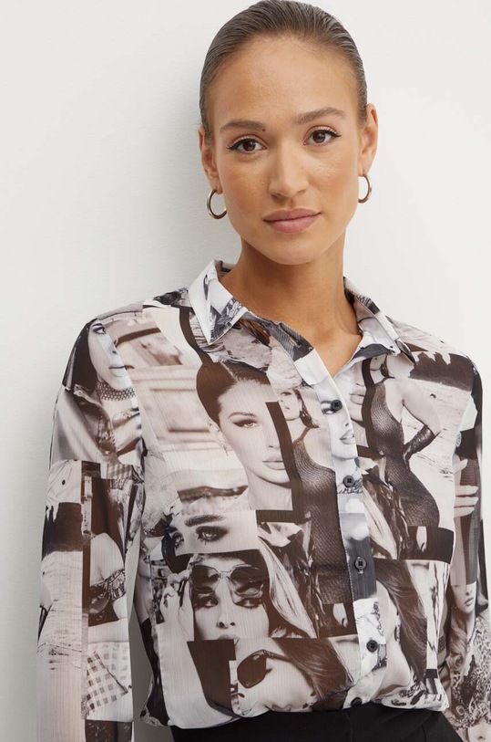 Guess koszula CLOUIS regular czarny W4YH65.WDW82