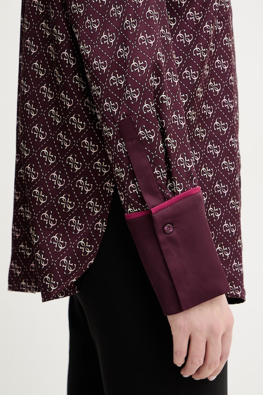 Košeľa Guess ALEXANDRA W4YH47.WF1T2 burgundské