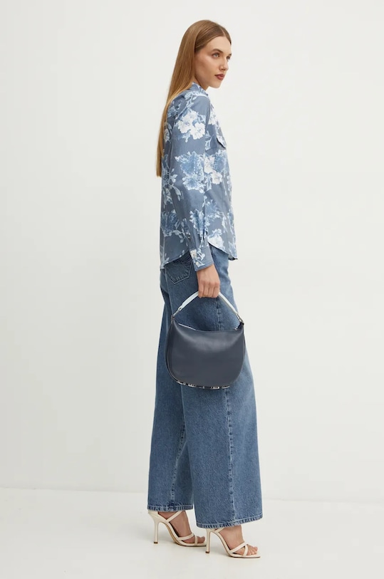 Košeľa Guess W4YH67.D5E31 modrá AW24