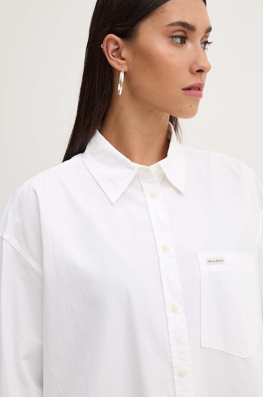 Bavlnená košeľa Guess Jeans biela W4YH22.WGCF1